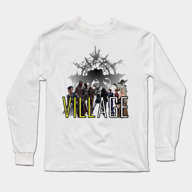 VILLAGE Long Sleeve T-Shirt by equiliser